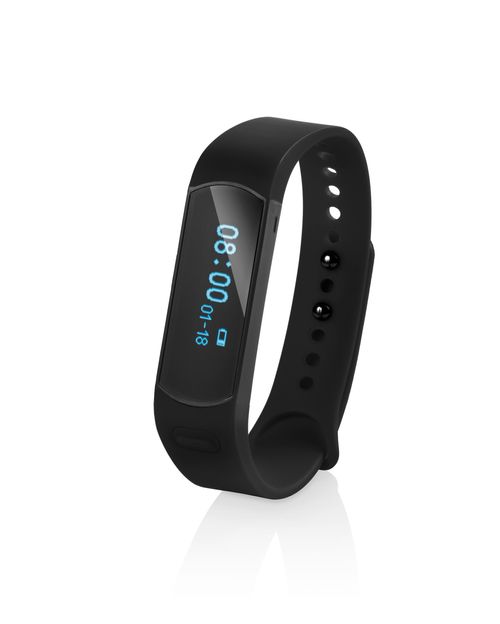 Pulseira Active com Bluetooth USB Alarme Compatível com iOS e Android Preta Atrio - ES059