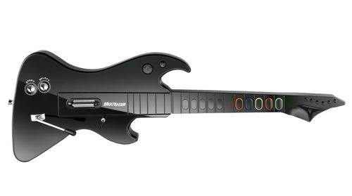 Guitarra Multilaser Super Band 3 Em 1 Para Wii Ps2 E Ps3 - Preta - JS052
