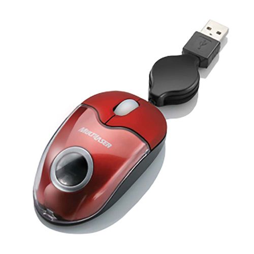 Mini Mouse Multilaser Vermelho Usb 800 Dpi - MO099