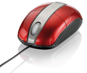 Mouse Colors Steel Red Piano Usb - MO133