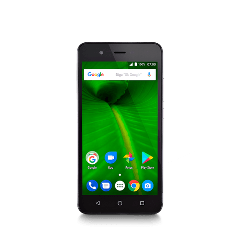 Smartphone Multi MS50L 4G Quad Core 1GB RAM Tela 5 pol. Dual Chip Android 7 Preto/Grafite - NB718 Copy