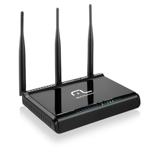 Roteador Wireless Multilaser 300 Mbps Bivolt 3 Antenas Destacáveis Preto - RE063