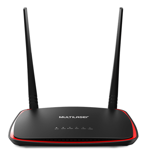 Roteador Facebook Wireless 300Mbps 2 Antenas Descartáveis Multilaser - RE300