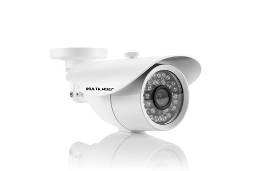 Camera De Seguranca Bullet Ahd 1080P 3,6Mm - 36 Leds-Branca Multilaser - SE171