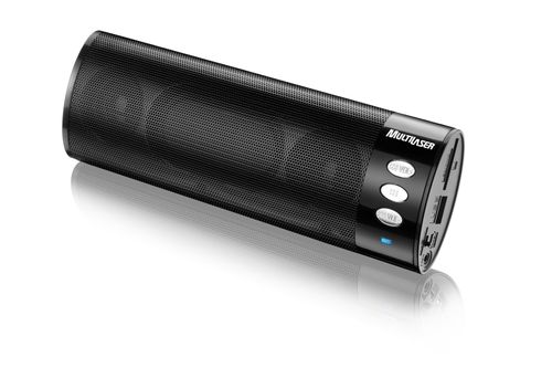 Caixa De Som Portátil Multilaser - Music Tube - Preto Bivolt - SP109