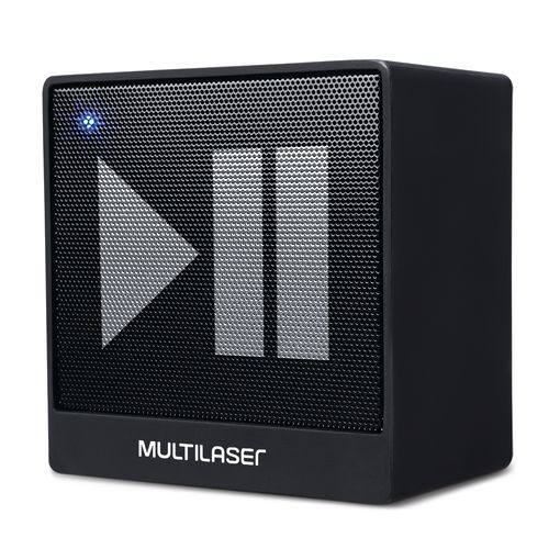 Caixa De Som Multilaser Mini Aux, 8W Preto - SP277