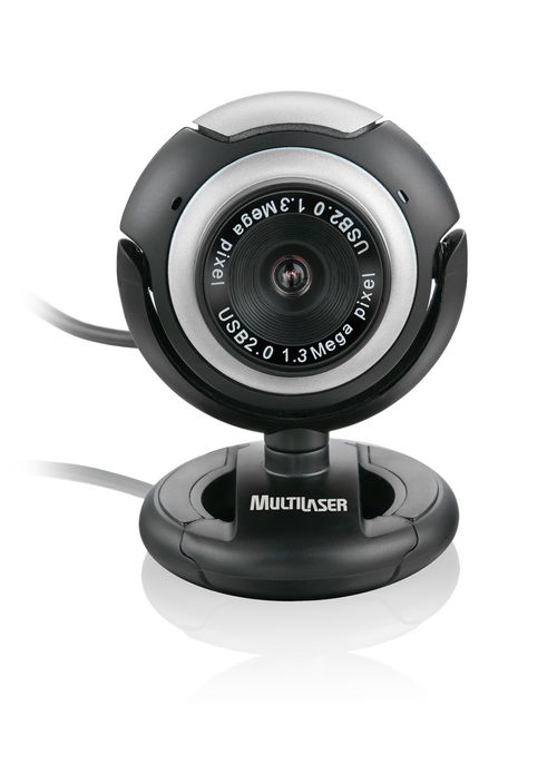 Webcam Multilaser Vision Conexão Usb 2,0 Microfone Embutido 16 Megapi - WC044