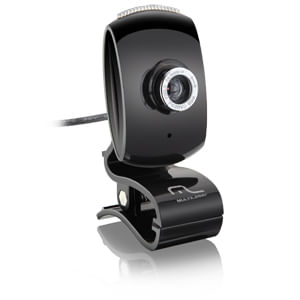 Webcam Multilaser Plug Play Black Piano - WC046