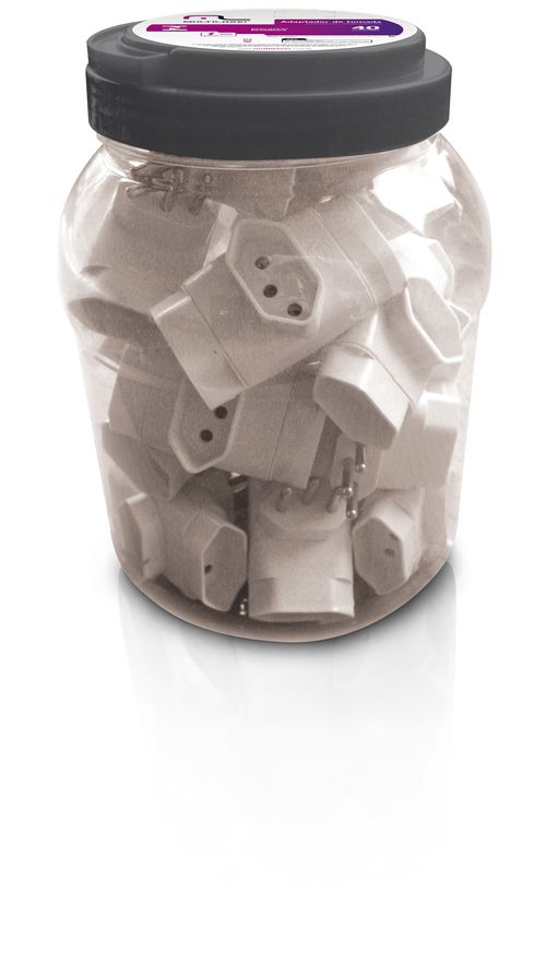 Adaptador Multilaser T 3 Saidas Pote Com 20 Unidades - WI242