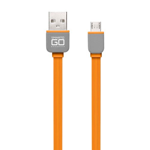 Cabo USB 2,0 e Micro USB de 5 Pinos Smartogo com Cabo de 2 Metro de Comprimento Laranja Multilaser - WI312L