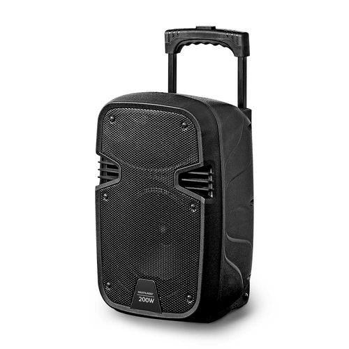 Caixa de Som Amplificadora Multilaser 200W RMS Driver 8 Pol, Bluetooth + Microfone com Fio - SP329