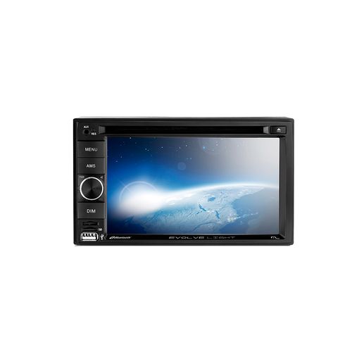 Central Multimídia Multilaser Evolve Light 6,2 Pol. 2 Din DVD Mirror Link Bluetooth + Rádio FM AM + USB + AUX - P3321OUT [Reembalado]