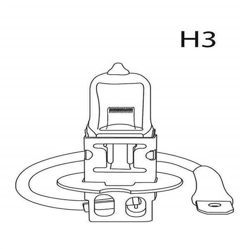 Lâmpada Automotiva H3 12V 55W Comum Unitária Multilaser - AU803OUT [Reembalado]