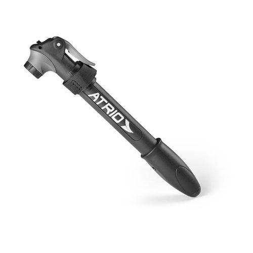 Mini Bomba Portátil de Mão para Bicicleta e Infláveis com 2 Adaptadores Preto Atrio - BI143OUT [Reembalado]