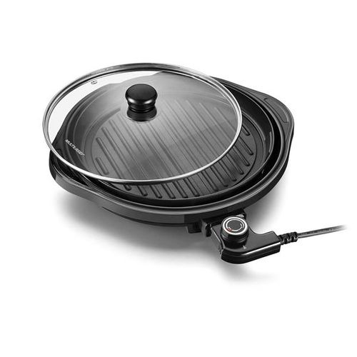 Panela Grill Multilaser Gourmet 127V 1200W Grelha Antiaderente Preto - CE053OUT [Reembalado]