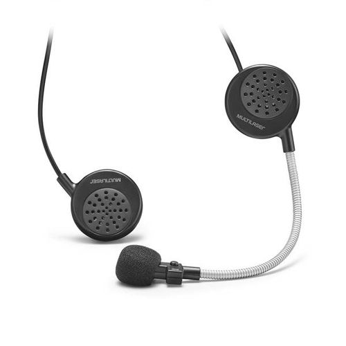 Headset Para Capacete Multilaser Bluetooth Musicas e Ligações Handsfree Preto  - MT603OUT [Reembalado]