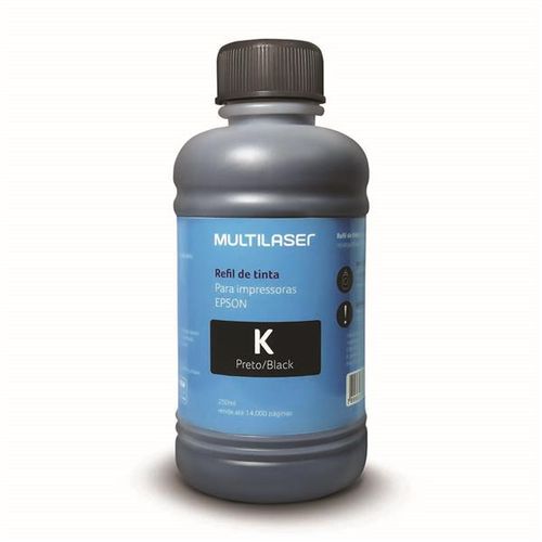 Refil De Tinta Para Impressoras Epson 250ml Preto - RF013OUT [Reembalado]