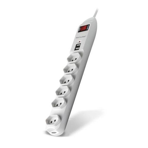 Filtro De Linha Multilaser Com 6 Tomadas E 2 Entradas Usb Bivolt - WI251OUT [Reembalado]