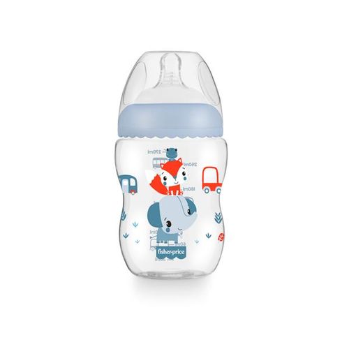 Mamadeira First Moments Azul Marshmallow 270 ml 2+M Fisher Price - BB1029OUT [Reembalado]