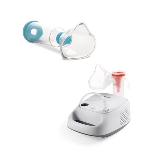 Combo Saúde – Inalador Compressor NebPlus Bivolt e Espaçador Para Medicamento Multi Saúde – HC110K
