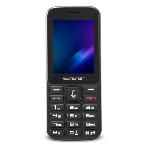 Celular Multilaser ZAPP 2,4 Pol, Conexão 3G 512MB, Preto, KaiOS, Facebook, Whatsapp, - P9098OUT [Reembalado]