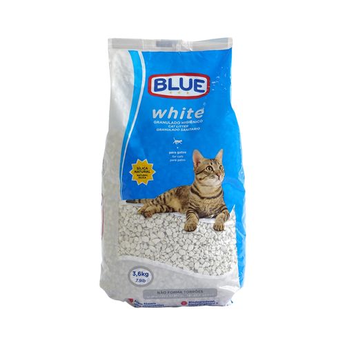 Areia para Gatos 3,6kg White Blue - PP099X [Reembalado]