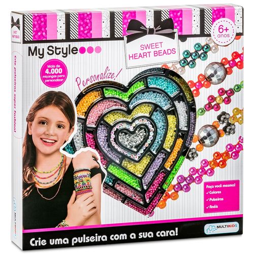 My Style Sweet Heart Beads Multikids - BR1275OUT [Remanufaturado]