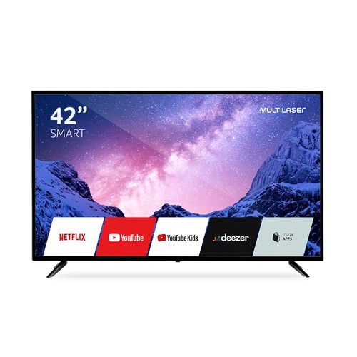 Tela 42 Polegadas FHD com Função Smart e Wi-fi Integrado Multilaser - TL041OUT [Reembalado]