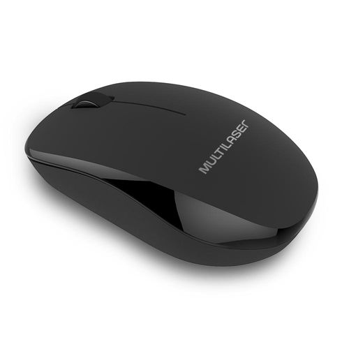 Mouse Sem Fio Slide Conexão Usb 1200dpi 3 Botões c/ Pilha Inclusa Preto - MO309OUT [Reembalado]