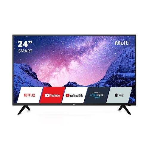 Smart Tela DLED 24'' HD Multi Linux 2 HDMI 2 USB Wi-Fi - TL040OUT [Remanufaturado com garantia]