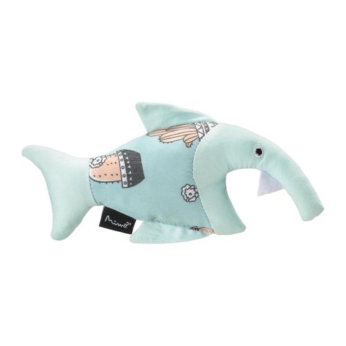 Brinquedo De Pelúcia Para Gatos Buddy Shark Azul Mimo - PP245OUT - [Reembalado]