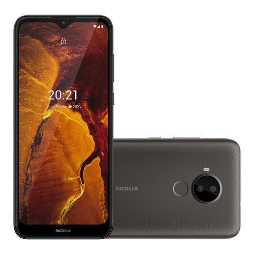 Smartphone Nokia C30 4G 64GB Tela HD+ 6.82 pol 2GB RAM Câm Dupla 13MP+Selfie 5MP Android 11 (Go edition) - NK042OUT [Remanufaturado com garantia]