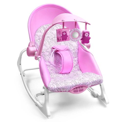 Cadeira de Descanso e Balanço Seasons 0-18kgs Rosa Multikids Baby - BB217OUT [Reembalado]