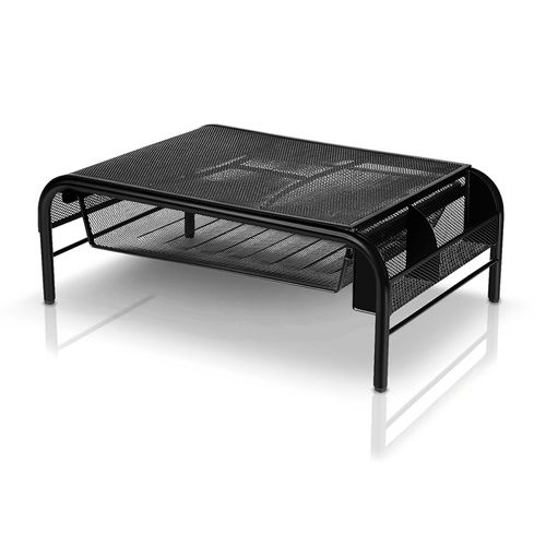 Suporte Para Monitor c/ Organizador de Mesa Aramado Preto Keep - EI044OUT [Reembalado]