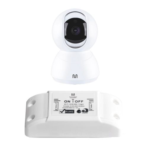 Compre Câmera Robô Inteligente Full HD e Leve Acionador Inteligente para Portão Multilaser Liv - SE2250K