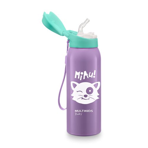 Copo Térmico com Canudo Keep it Cool Lilas Multikids Baby - BB1106OUT [Reembalado]