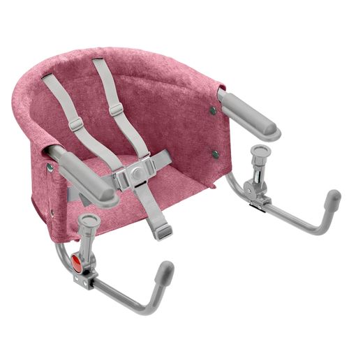 Cadeira de Alimentação de Encaixe em Mesa 6M-15KG Multikids Baby Click N' Clip Rosa - BB378X [Reembalado]