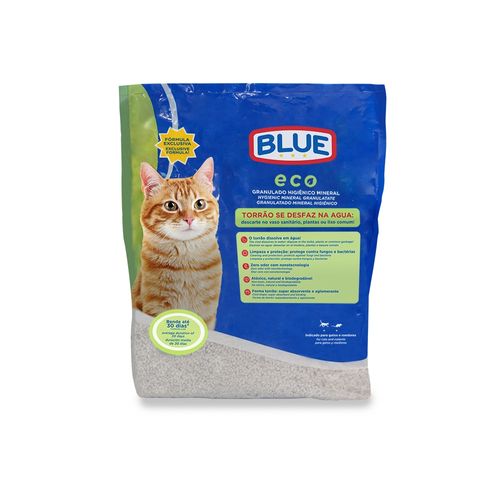 Areia Higiênica Biodegradável para Gatos 2Kg Eco Blue - PP362X [Reembalado]