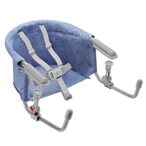 Cadeira de Alimentação de Encaixe em Mesa 6M-15Kg Multikids Baby Click N' Clip Azul  - BB377X [Reembalado]