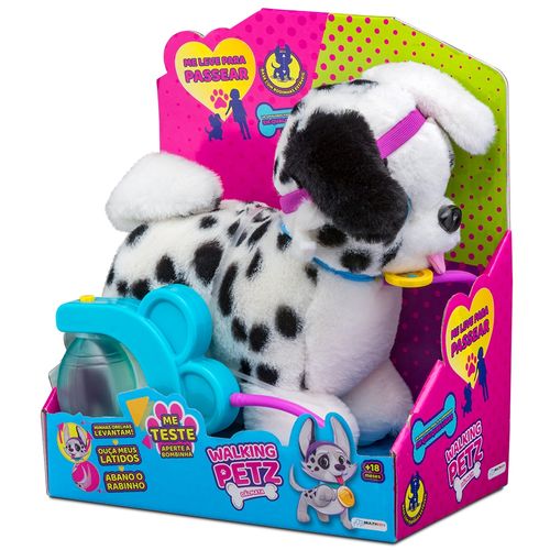 Pelúcia Interativa Walking Petz Dálmata  Multikids - BR1421X [Reembalado]