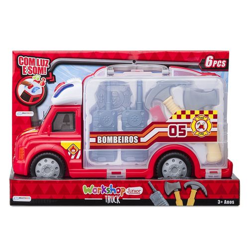 Maleta Caminhão Bombeiro Workshop Jr Truck Multikids - BR898OUT [Reembalado]