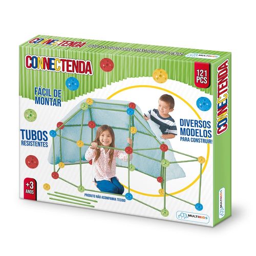 Connectenda Com 121 Peças Construção Com Tubos Multikids  - BR1552OUT [Reembalado]