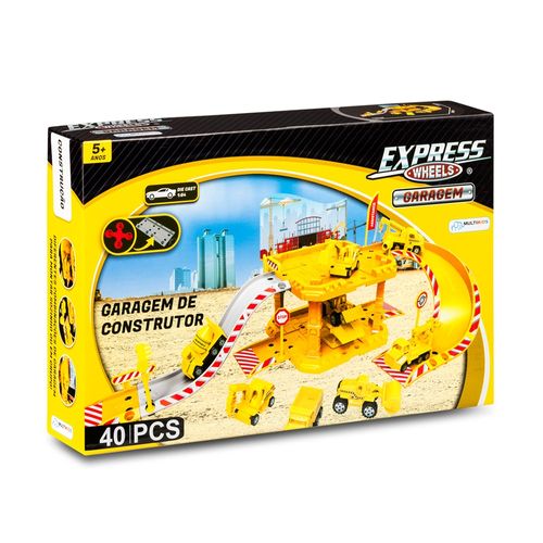 Garagem Construcao  Express Wheels 40 Pecas Multikids - BR1236OUT [Reembalado]