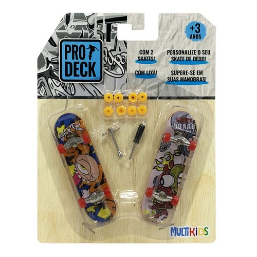 Prodeck Skate de Dedo Personalizável 2pcs Multikids - BR1804OUT [Reembalado]